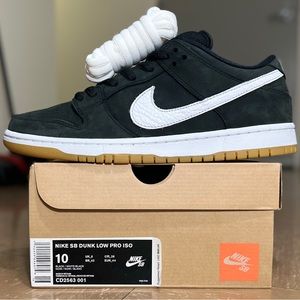 NIKE SB DUNK LOW PRO ISO ‘ORANGE LABEL’ - SIZE 10 (CD2563-001)